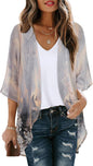 CHICGAL Womens Floral Kimono Cardigan Beach Cover Up Casual Summer Tops