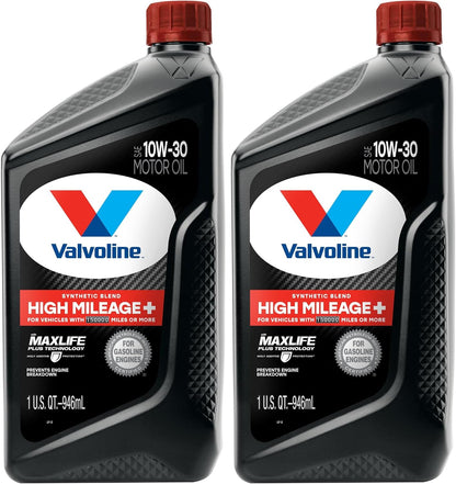 Valvoline MaxLife High Mileage 5W-30 Synthetic Blend Motor Oil 5 Quart