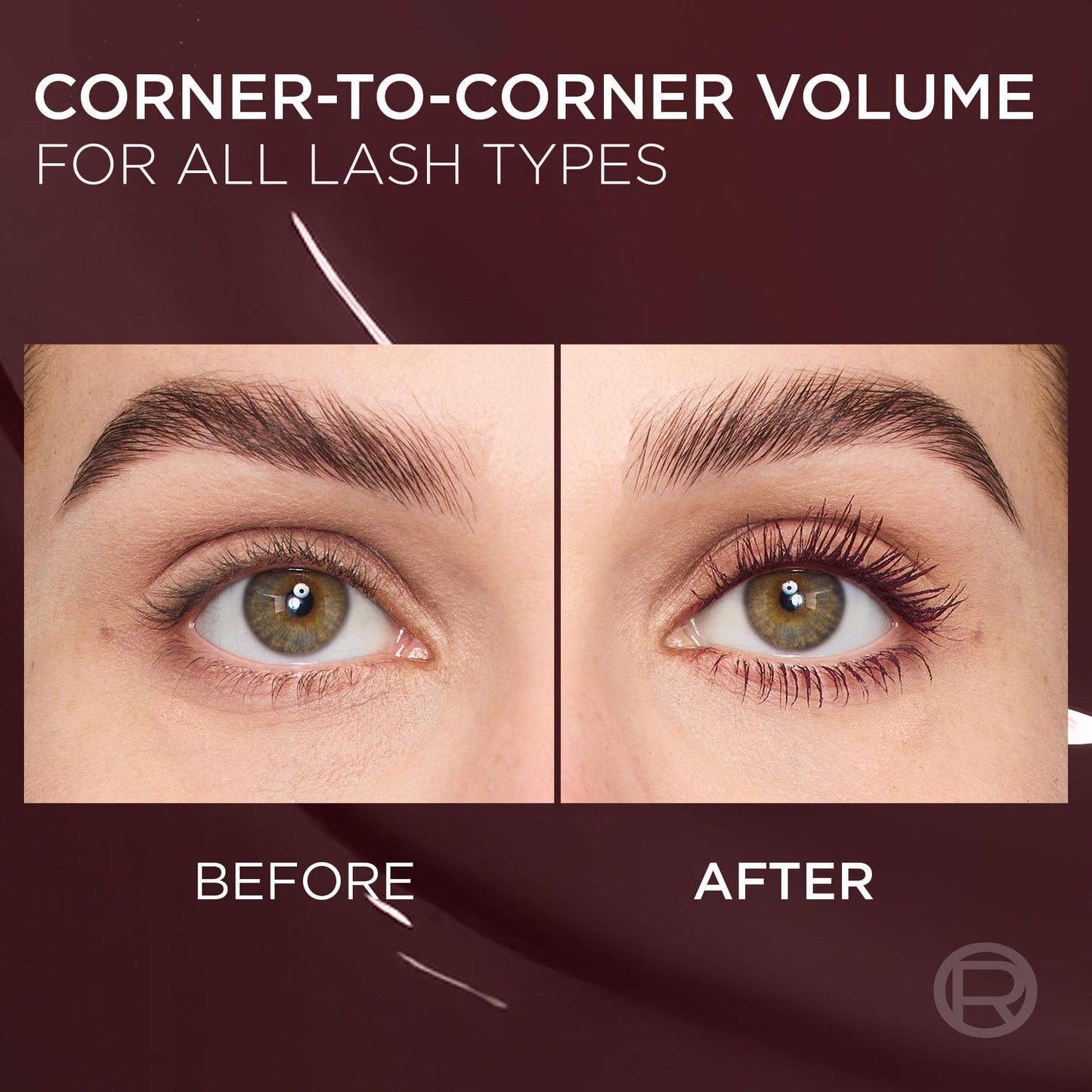 L'Oreal Paris Voluminous Panorama Chromatic Mascara, Volumizing and Lengthening Brown Mascara, Longwear, Smudge-Resistant and Washable, 705 Brown Leather