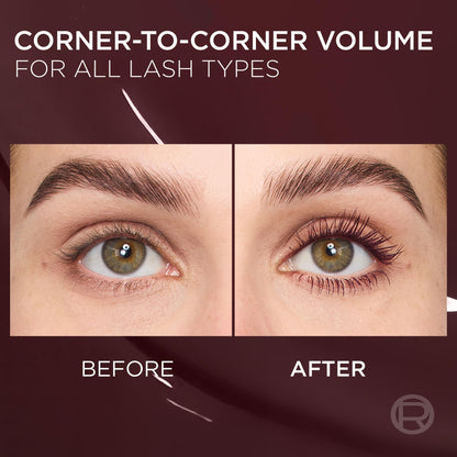 L'Oreal Paris Voluminous Panorama Chromatic Mascara, Volumizing and Lengthening Brown Mascara, Longwear, Smudge-Resistant and Washable, 705 Brown Leather
