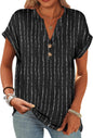 ANRABESS Womens Short Sleeve Henley Tops Summer Shirts Dressy Casual Blouse