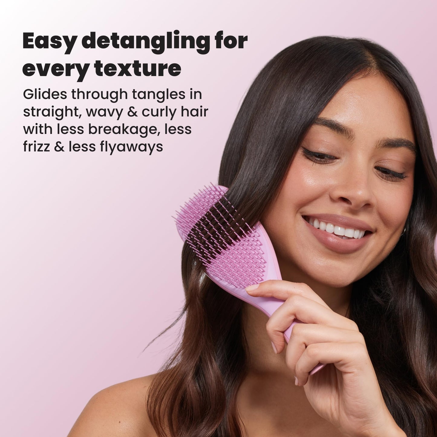 Tangle Teezer Ultimate Detangler Brush, Straight to Wavy, Liquorice Black