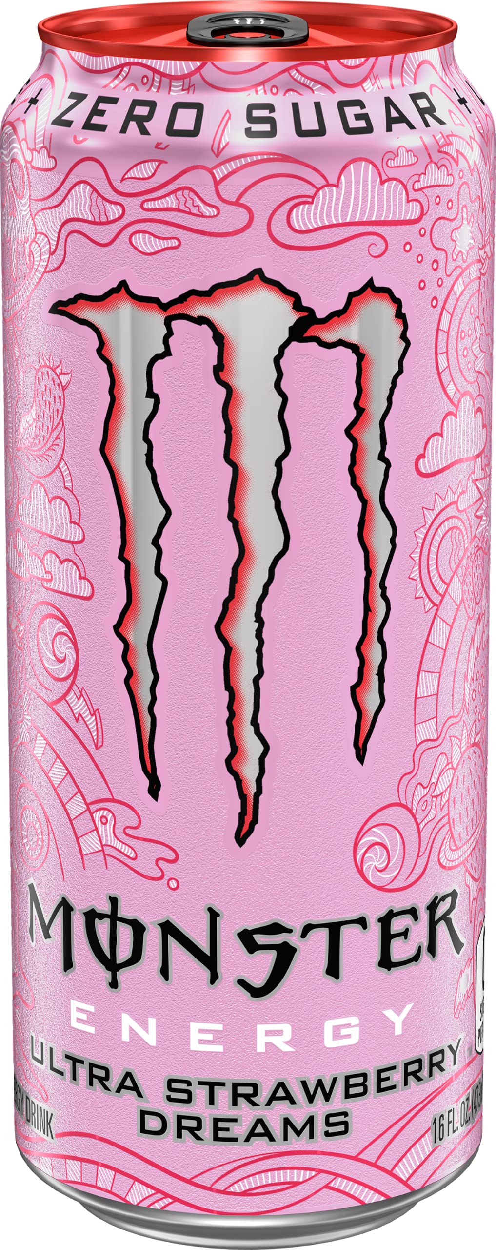 Monster Energy Zero Ultra, Sugar Free Energy Drink, 16 Ounce