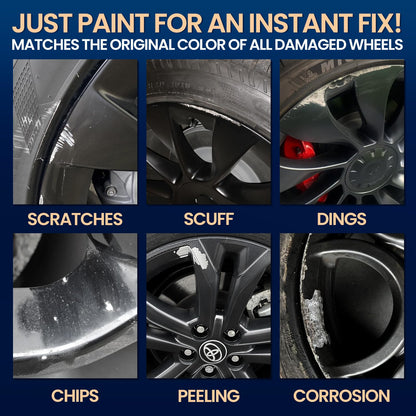 cocomfix Gloss Black Rim Touch Up Paint, Wheel Scratch Repair Pen, 1 fl oz
