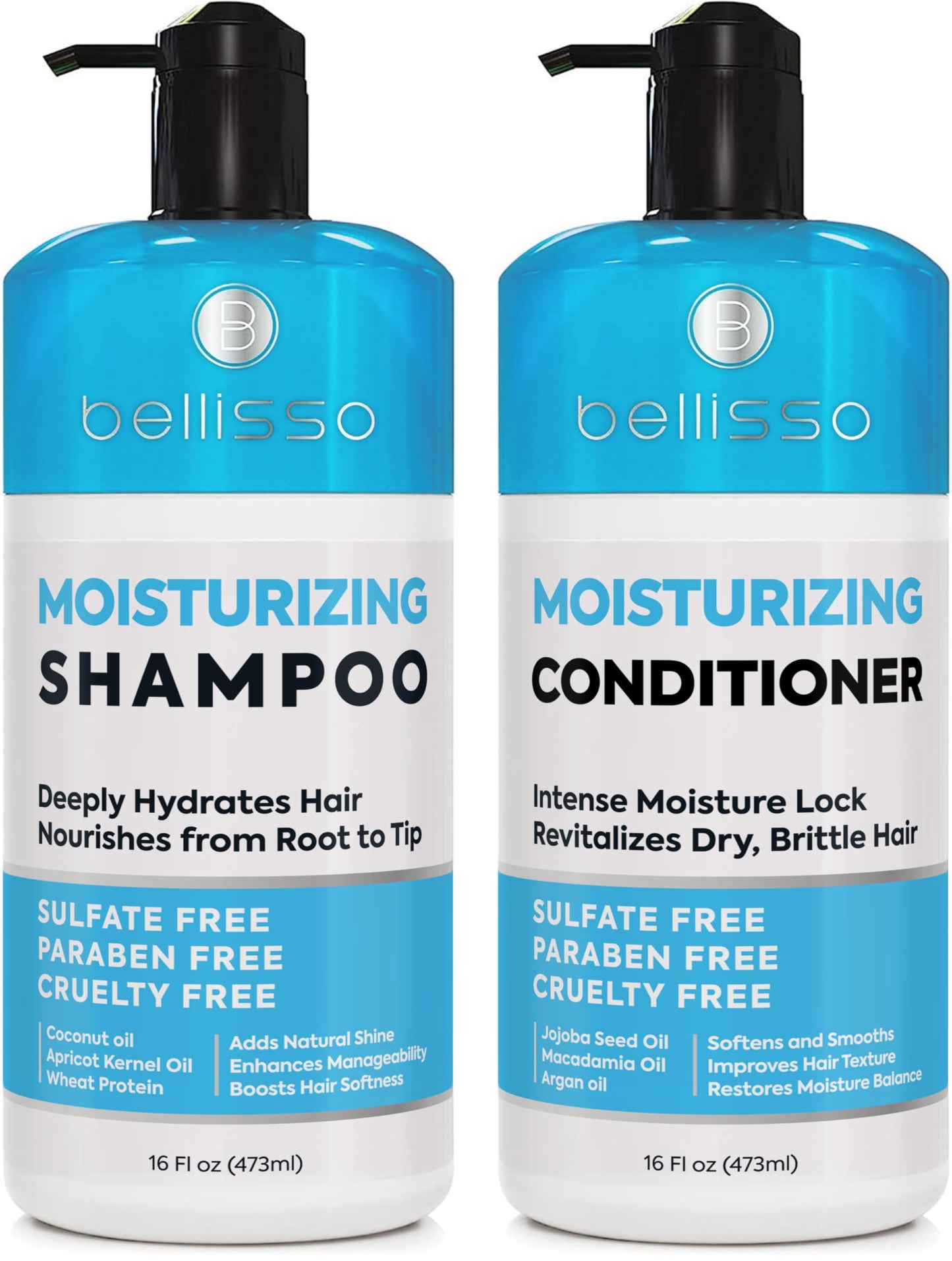 Caffeine Shampoo and Conditioner Set - Volumizing Products for Women and Men - Thickening, Volume Boosting Formula for Thinning and Fine Hair - Sulfate Free, No Parabens - Hydrating, Salon Grade