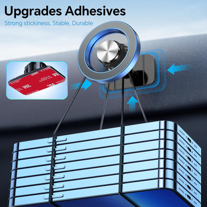 for iPhone Magsafe car Mount【20 Strong Magnets】Magnetic Phone Holder for Car Dashboard【360° Rotation】Hands Free Car Phone Holder Mount Dash Fit iPhone 15 14 13 12 Pro Max Plus MagSafe Car Accessories