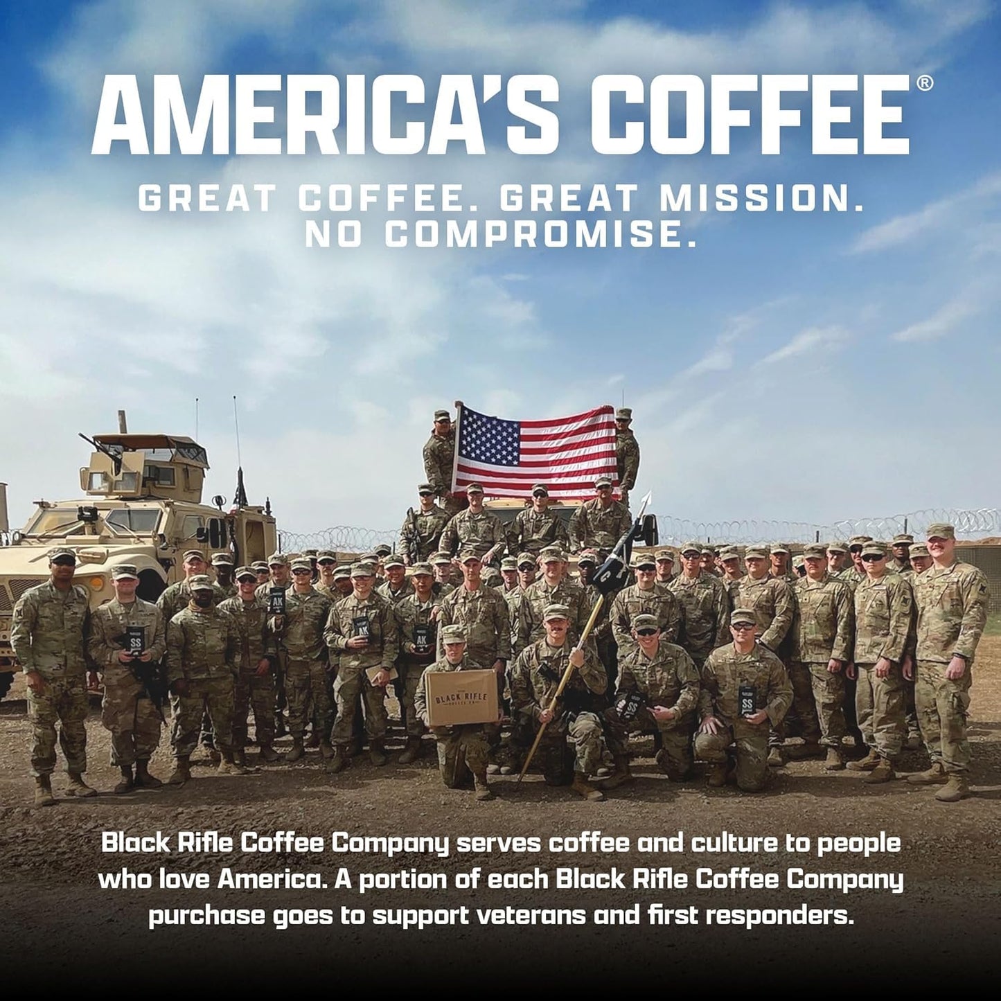 Black Rifle Coffee Medium Roast K Cup Coffee Just Black 32 Count
