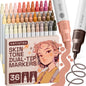 ARTISTRO Dual-Tip Acrylic Paint Marker Pens - Set of 36