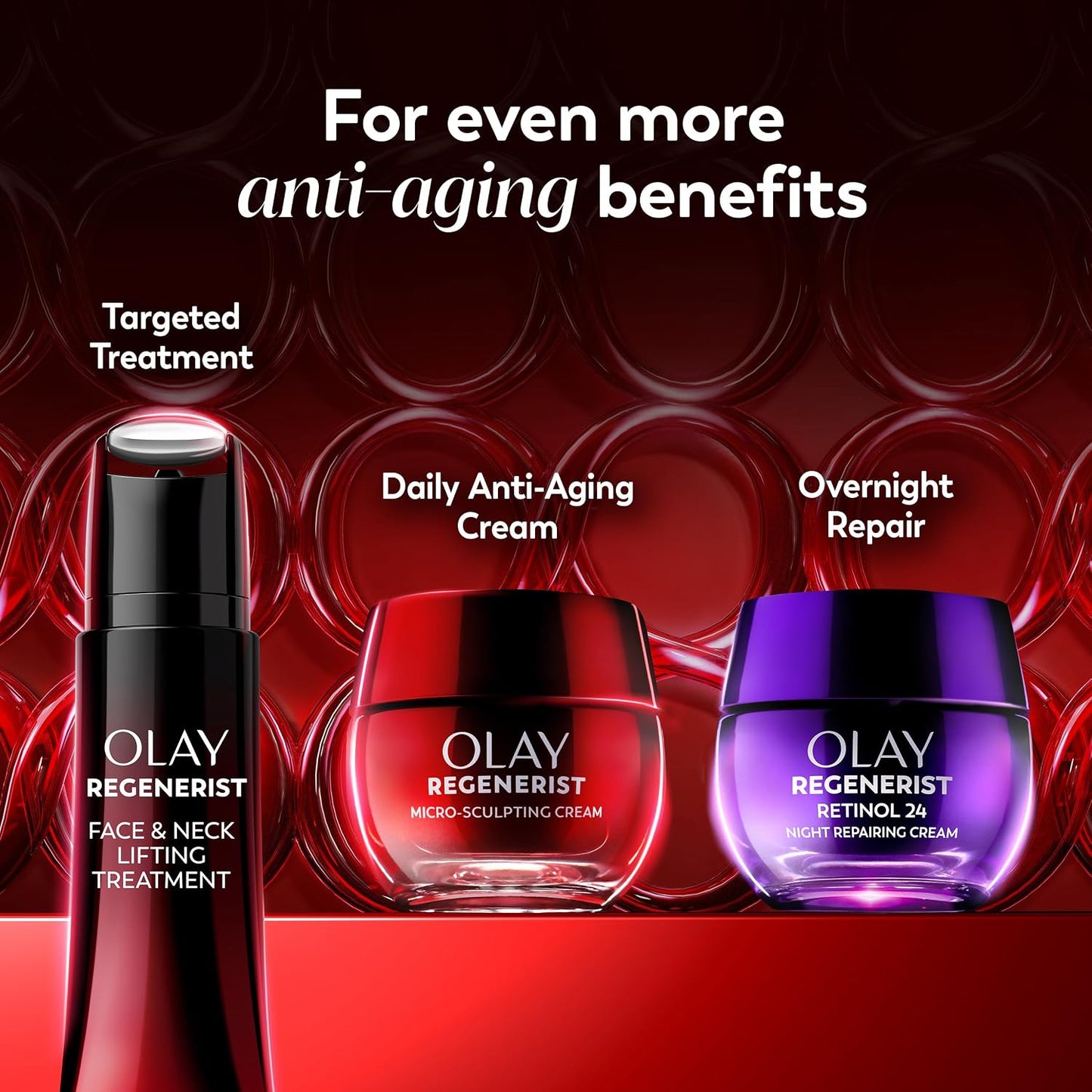 Olay Face Moisturizer, Regenerist Micro-Sculpting Facial Cream for Women - Anti-Aging, Anti-Wrinkle, Firming Skin Care - Triple Collagen Cream, Peptide Moisturizer, Hyaluronic Acid, Niacinamide, 1.7oz