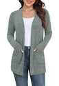 Yincro Women Lightweight Cardigan Long Sleeve Open Front with Pockets S-3XL