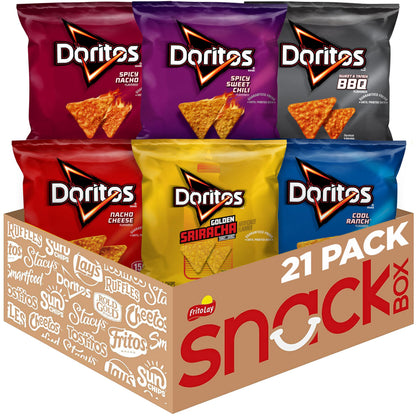 Doritos Flavored Tortilla Chips, Nacho Cheese, 1 Ounce (Pack of 40)