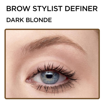 L'Oreal Paris Makeup Brow Stylist Definer Waterproof Eyebrow Pencil, Ultra-Fine Mechanical Pencil, Draws Tiny Brow Hairs and Fills in Sparse Areas and Gaps, Brunette, 0.003 Ounce (Pack of 2)