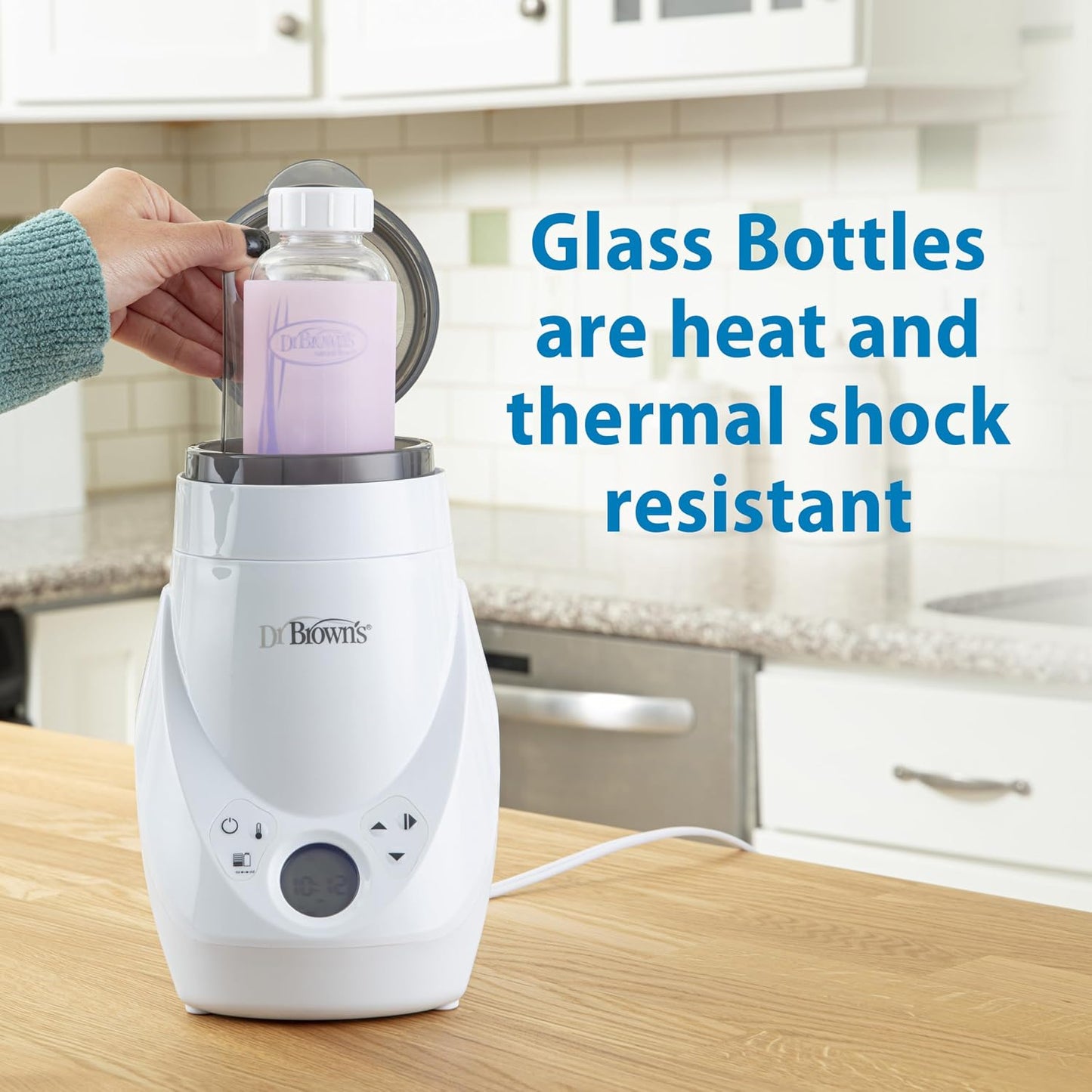 Dr. Brown's Anti-Colic Options+ Narrow Glass Baby Bottle, 8 oz, 1-Pack