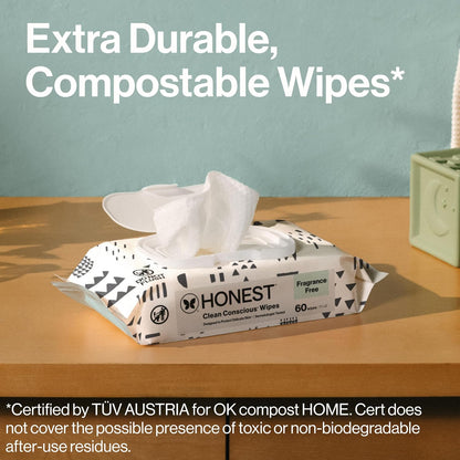 The Honest Company Multi-Use Baby Wipes, Pattern Play, 720 Count