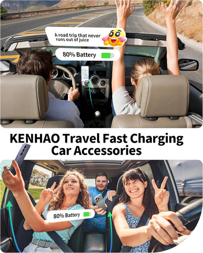 67W 3-Port Super Fast Type C Car Charger USB C for Samsung S26 S25 S24 S23