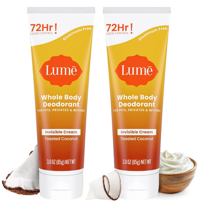 Lume Whole Body Deodorant - Cream Tube - 3 oz (Clean Tangerine)