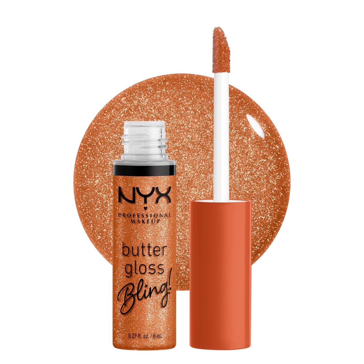 NYX PROFESSIONAL MAKEUP Butter Gloss, Non-Sticky Lip Gloss - Praline (Deep Nude)