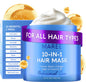 MAREE Deep Conditioning Hair Mask for Damaged Hair Treatment – Keratin Hair Care for Hydrating Growth Repair Moisturizing – Dry Curly Color Refreshing – 10 Fl Oz, White