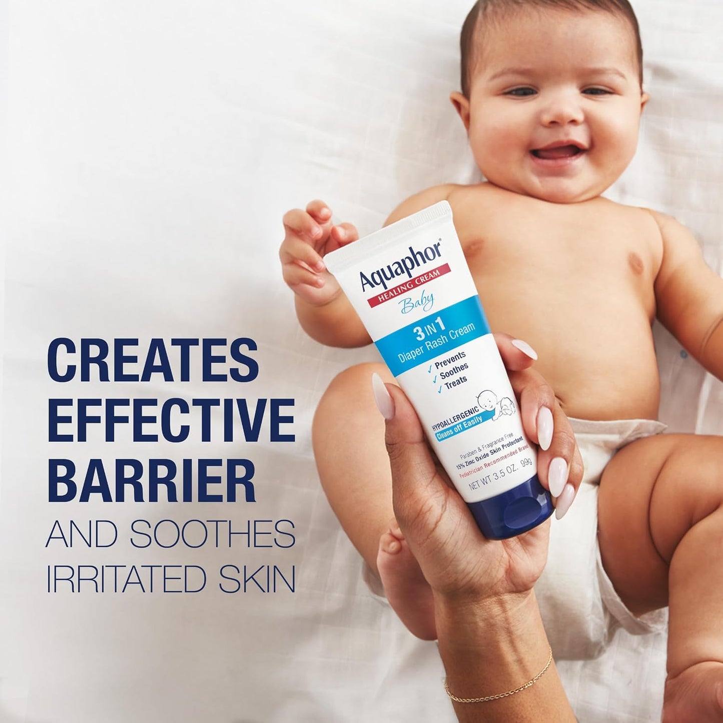 Aquaphor Baby Healing Ointment for Diaper Rash and More, 7 OZ