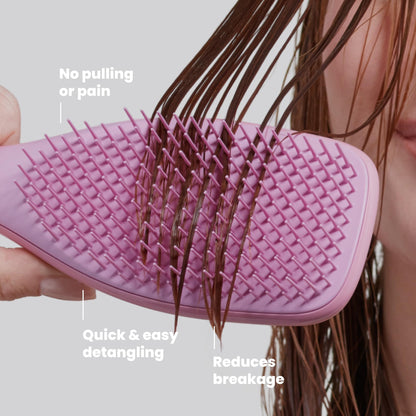 Tangle Teezer Ultimate Detangler Brush, Straight to Wavy, Liquorice Black