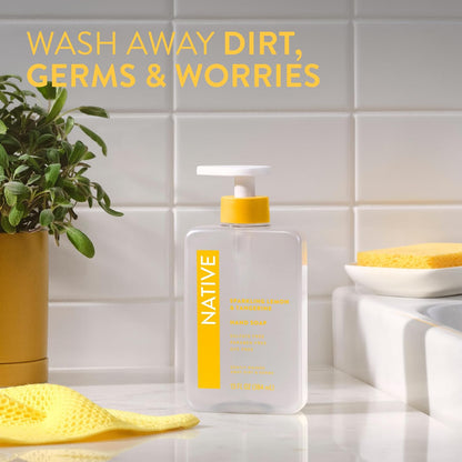 Native Liquid Hand Soap, Toasted Vanilla & Honey Scent, Non-Drying Formula for Soft, Smooth Hands, Made with Plant-Based Cleansers, Sulfate & Paraben Free, 13 oz Bottle