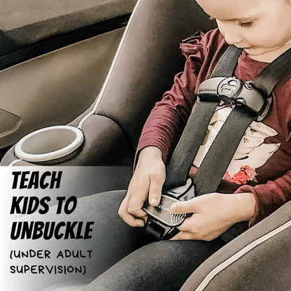 UnbuckleMe Car Seat Buckle Release Tool - Easy Opener Aid for Arthritis, Long Nails, Older Kids - Button Pusher for Infant, Toddler, Convertible 5 pt Harness car Seats - As Seen on Shark Tank (Aqua)