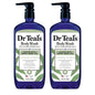 Dr Teal's Body Wash with Pure Epsom Salt, Relax & Relief with Eucalyptus & Spearmint, 24 fl oz (Pack of 2)