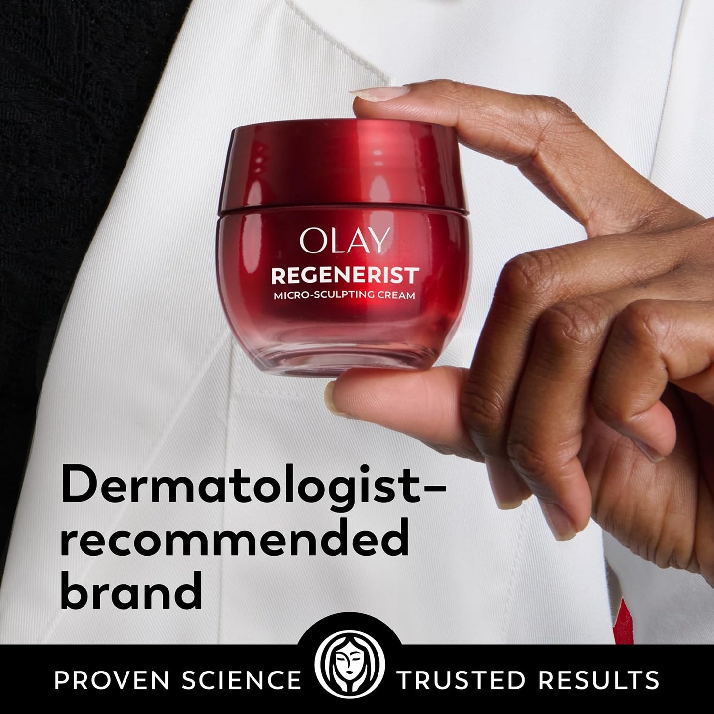 Olay Face Moisturizer, Regenerist Micro-Sculpting Facial Cream for Women - Anti-Aging, Anti-Wrinkle, Firming Skin Care - Triple Collagen Cream, Peptide Moisturizer, Hyaluronic Acid, Niacinamide, 1.7oz