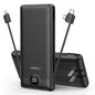 VEGER Portable Charger for iPhone, Power Bank Built in Cables and Wall Plug