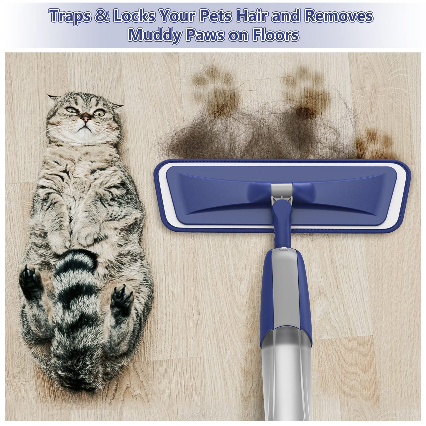 Spray Wet Mops for Floor Cleaning: Hardwood Floor Mop Refillable Dust Mop