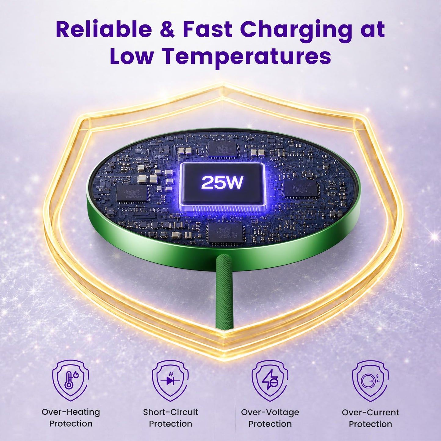 MagSafe 25W Wireless Charger for Apple Magnetic Fast Charging Pad