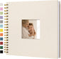 12"x12" Scrapbook Photo Album Linen Cover 40 Sheets 80 Pages White Paper