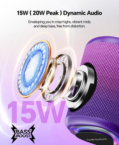 Portable Bluetooth Speaker Beach Essentials: IPX5 Waterproof for Outdoor