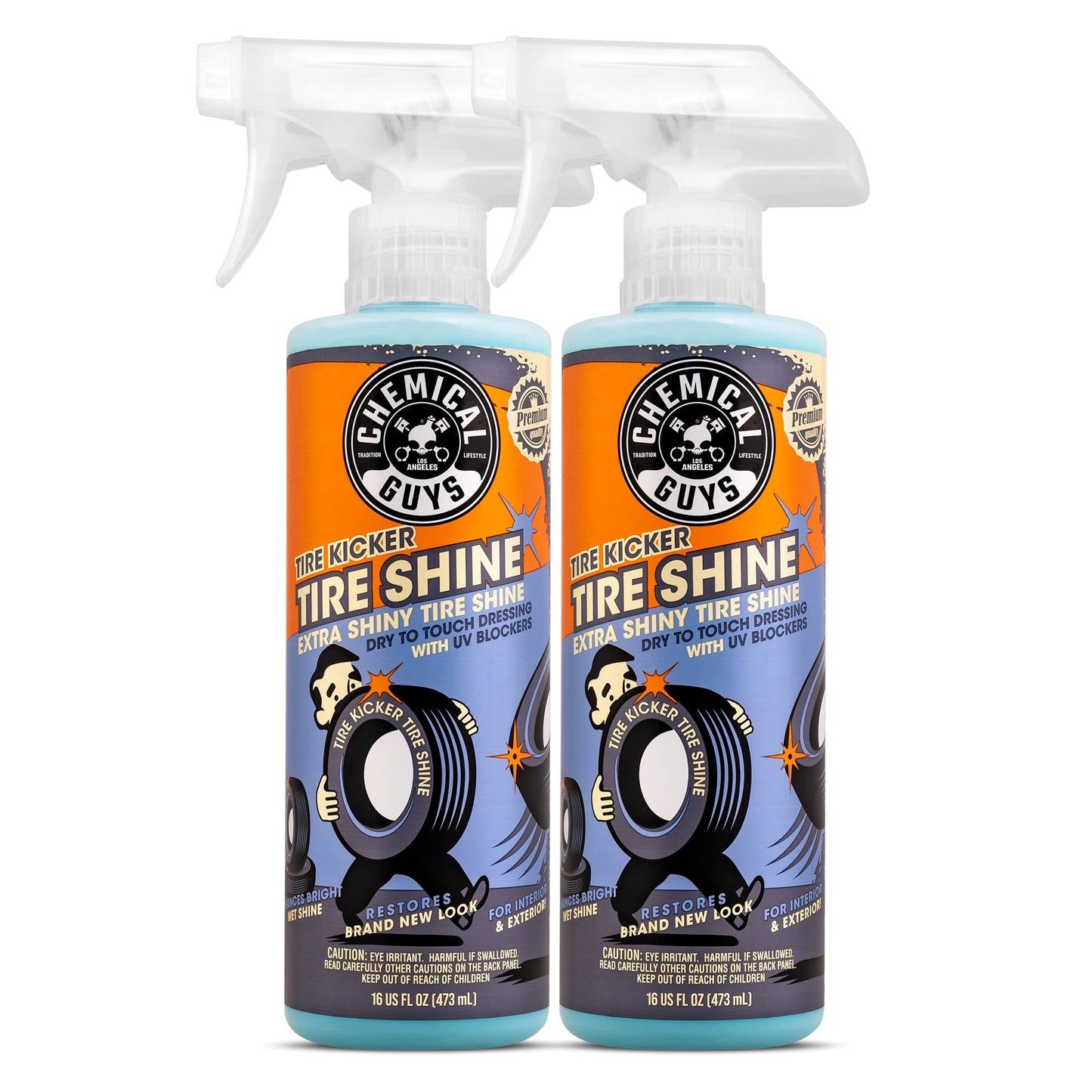 Chemical Guys, Tire Kicker Extra Glossy Tire Shine Spray, Dry Touch, 16 oz