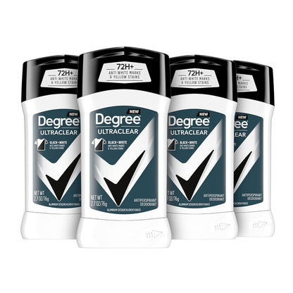 Degree Men UltraClear Antiperspirant Black+White Sweat & 2 Count 2.7 oz