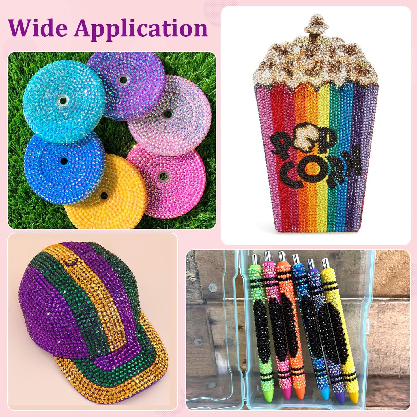 Rainbow Flatback Rhinestones for Crafting and 3PCS B7000 Glue (Set 1), 2 Boxes of 4500 PCS Resin Rhinestones Gems Charms for Bedazzling DIY Crafts Tumblers Shoes Fabric Clothing Nail Art