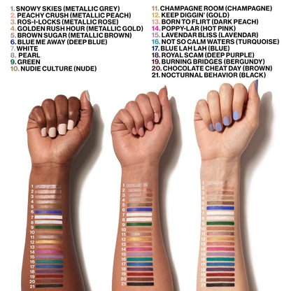 wet n wild Color Icon Cream Eyeliner Eyeshadow Multi-Stick, Moisturizing, Nourishing Velvety Cream-to-Powder Buildable & Blendable Formula, Cruelty-Free & Vegan - Brown Sugar