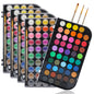 Artecho 48 Colors Watercolor Paint Set, 3 Brushes