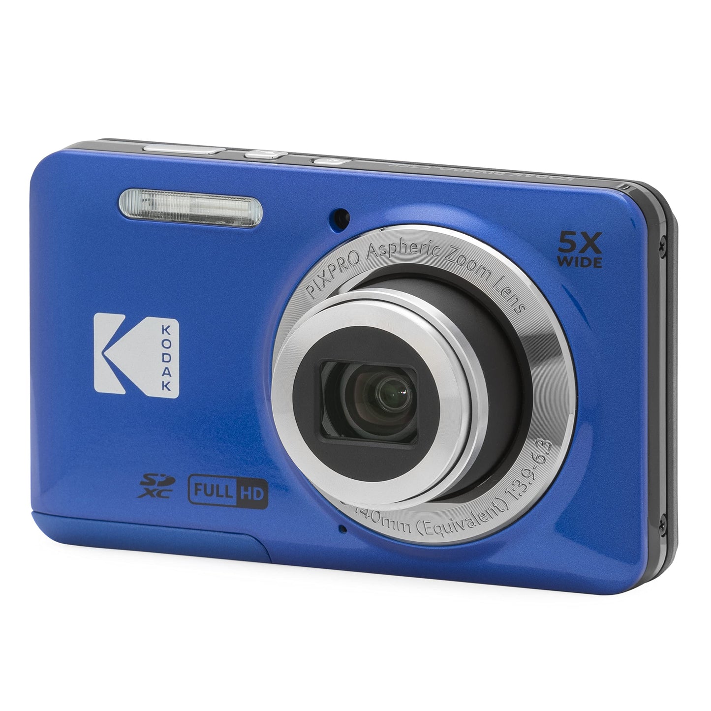 KODAK PIXPRO FZ55 16MP Compact Digital Camera, 5X Optical Zoom, Black