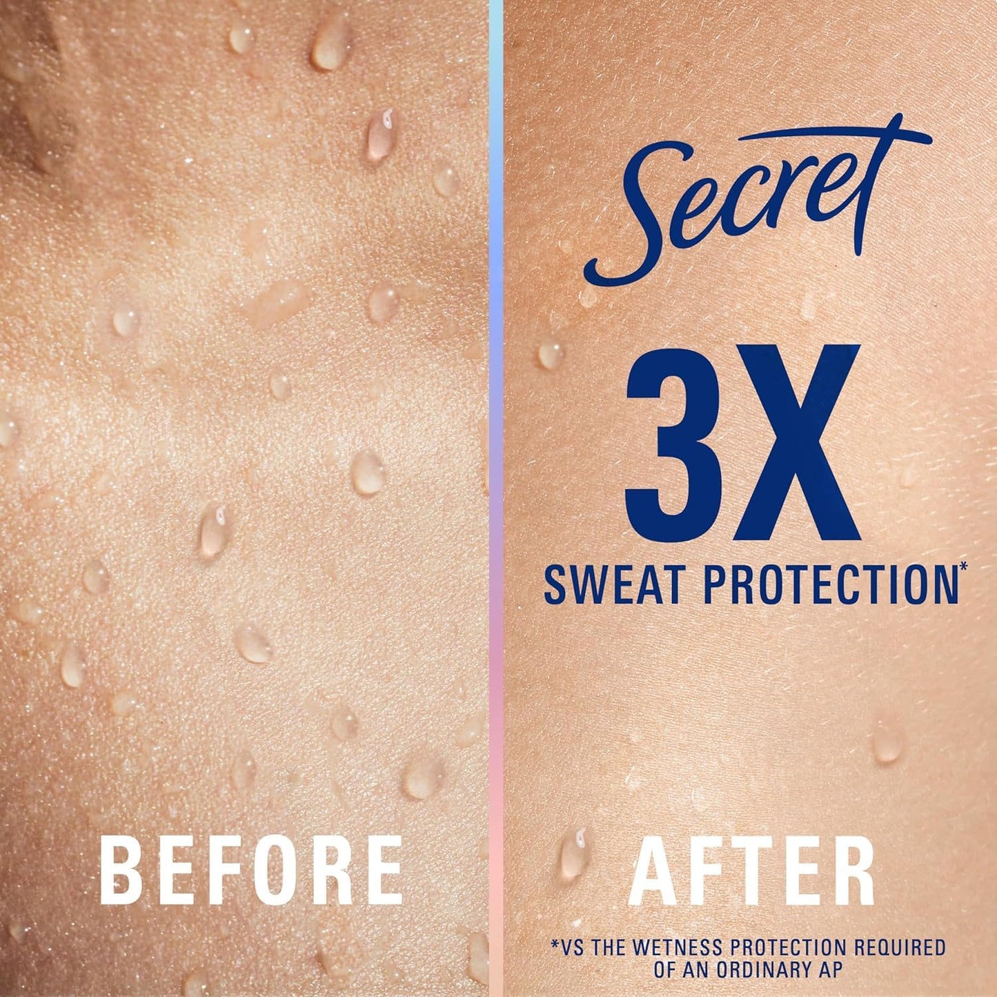 Secret Clinical Strength 100HR Sweat & Odor, Clear Gel Antiperspirant Deodorant for Women, 3X Stress Protection with Hyaluronic Acid, PH Balancing Minerals, Clear Lavender Scent, 2.6 oz