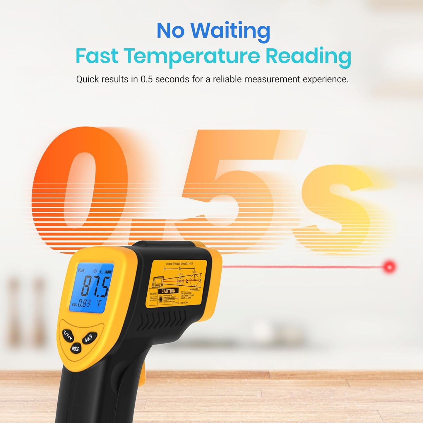 Etekcity Infrared Thermometer Laser Temperature Gun 774