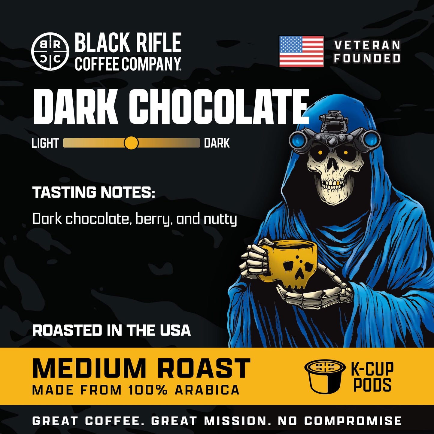 Black Rifle Coffee Medium Roast K Cup Coffee Just Black 32 Count