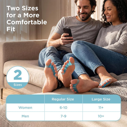 Mind Bodhi Toe Separators/Toe Spacers - Men & Women - Regular Size - Blue