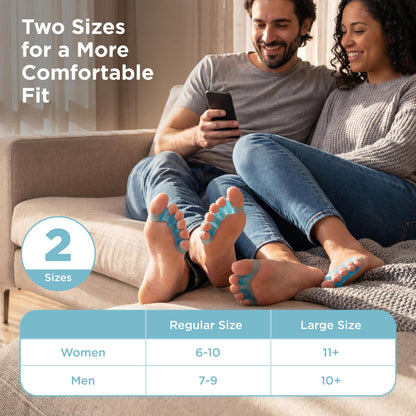 Mind Bodhi Toe Separators/Toe Spacers - Men & Women - Regular Size - Blue