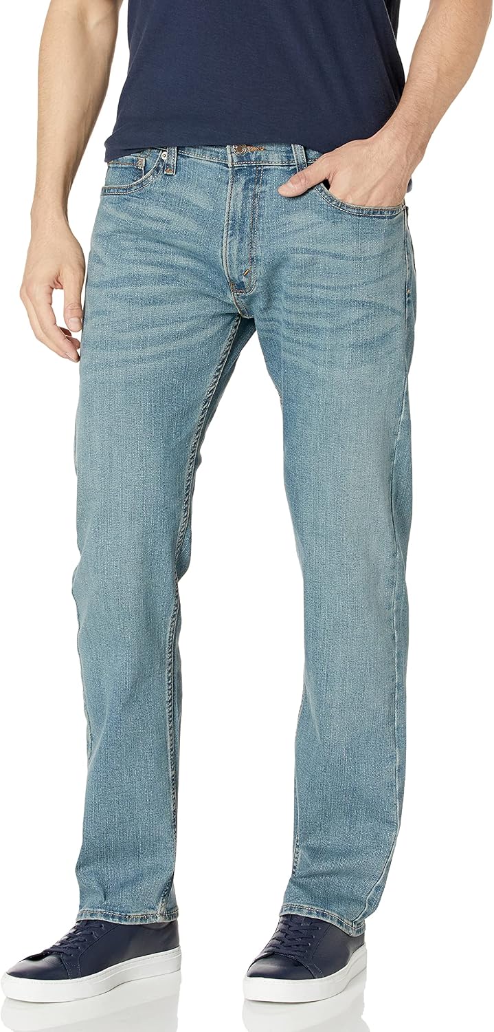 Levi Strauss Signature Gold Men's Relaxed Fit Flex Waistband Jeans