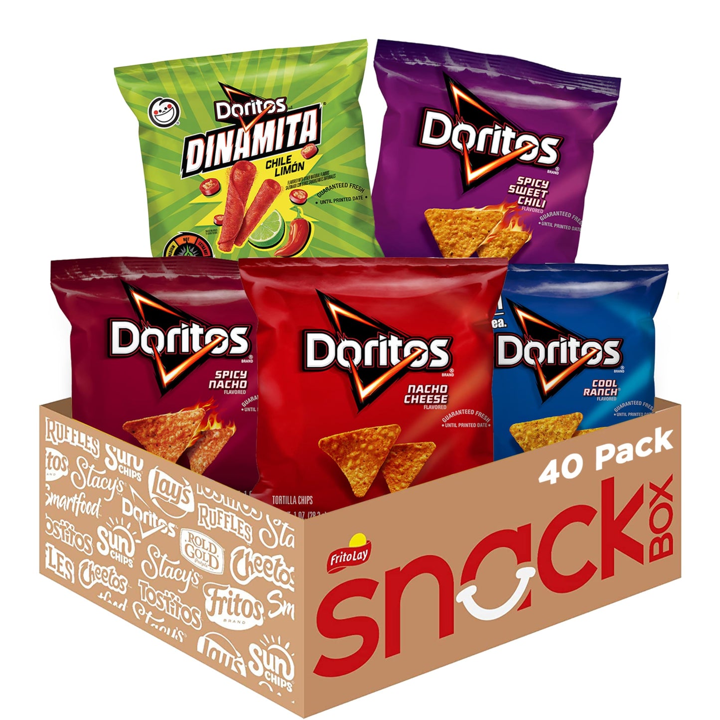 Doritos Flavored Tortilla Chips, Nacho Cheese, 1 Ounce (Pack of 40)