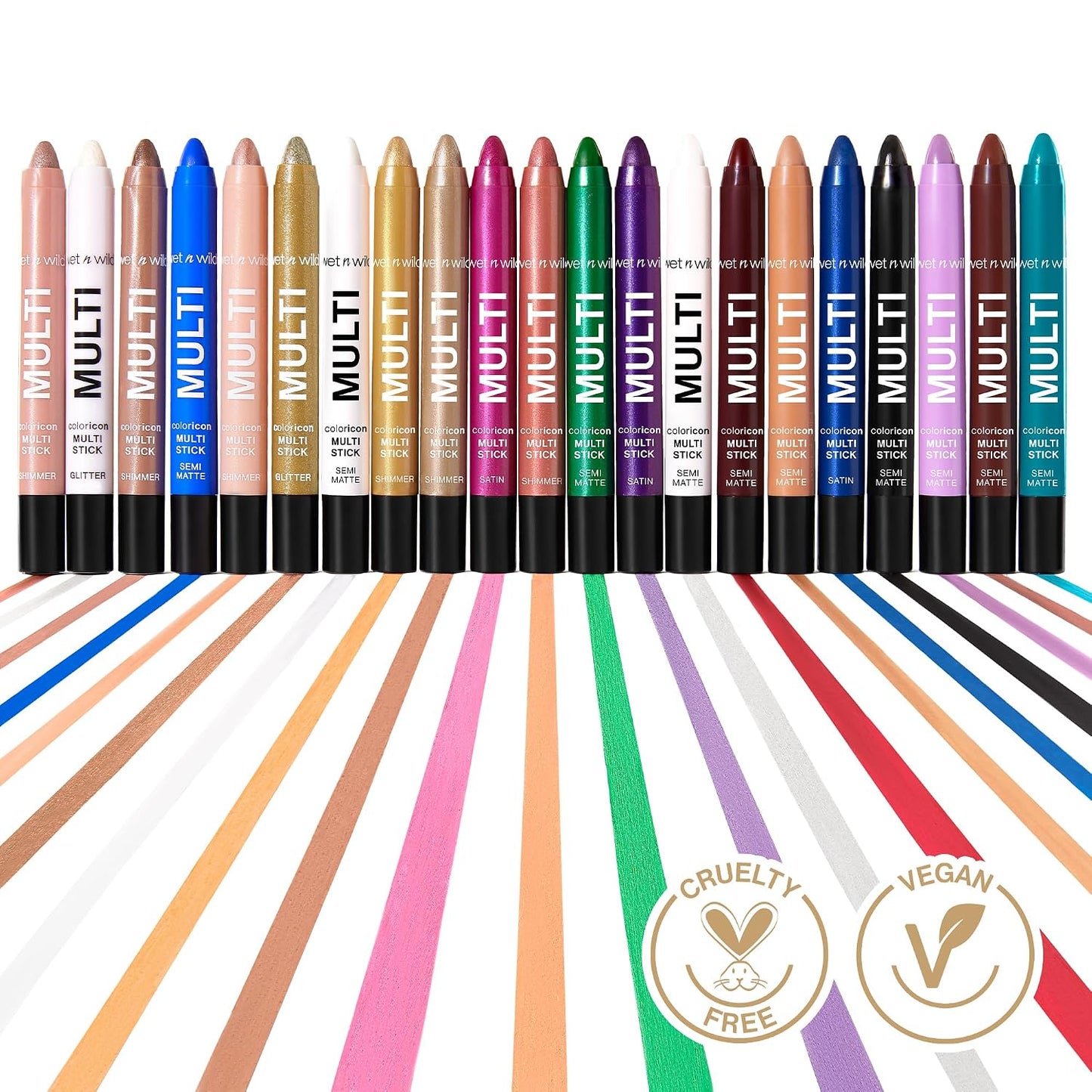 wet n wild Color Icon Cream Eyeliner Eyeshadow Multi-Stick, Moisturizing, Nourishing Velvety Cream-to-Powder Buildable & Blendable Formula, Cruelty-Free & Vegan - Brown Sugar