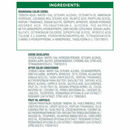 Garnier Nutrisse Ultra Crème Hair Color, Permanent Hair Dye with 100% Gray Coverage, Vegan & Cruelty-Free, 33 Darkest Golden Brown (Caramel Fudge), 1 Count