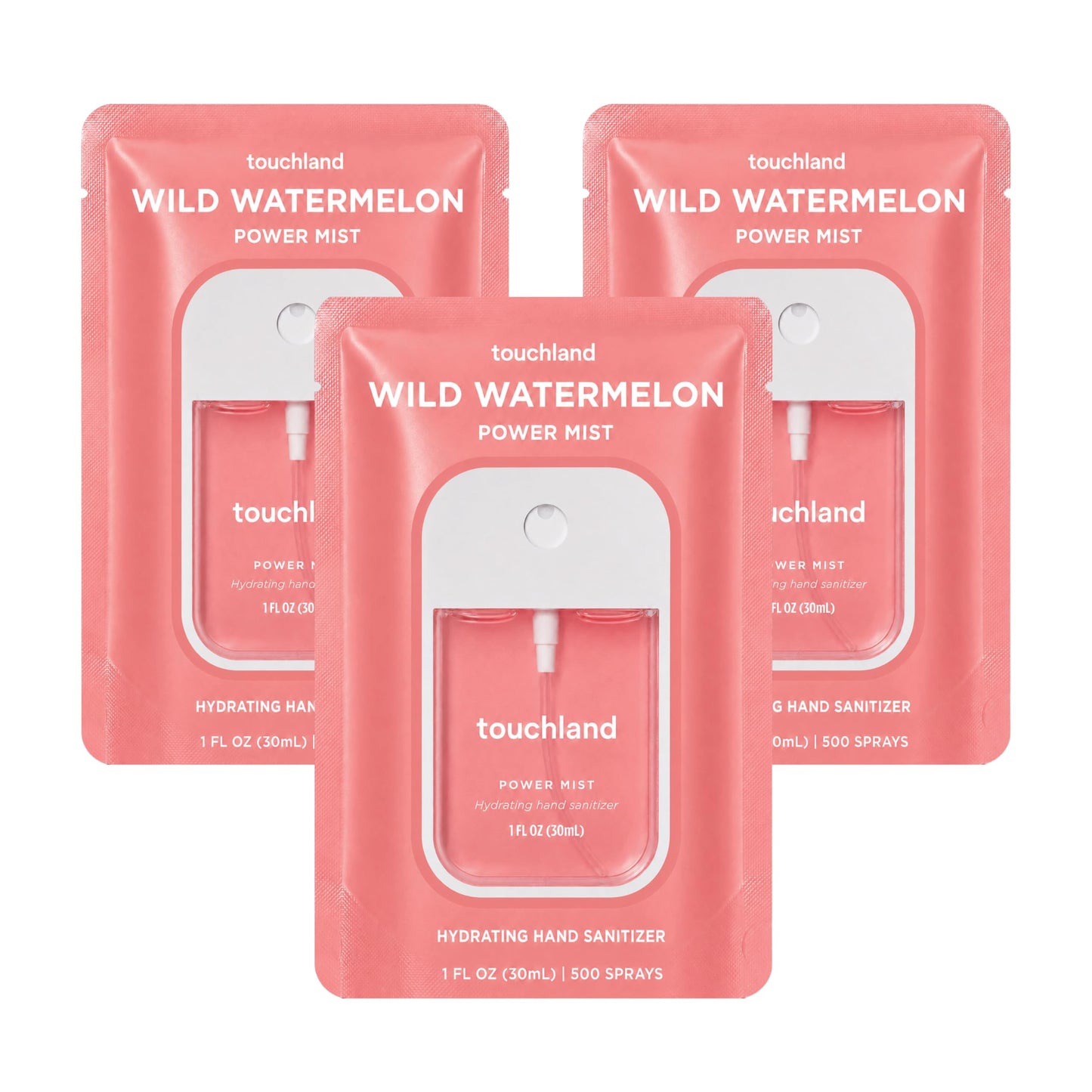 Touchland Top 5 Hydrating Hand Sanitizer Spray Set Travel Size