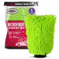 AIDEA Car Wash Mitt Microfiber, 4PK,Car Wash Brush, Green 8''X12''